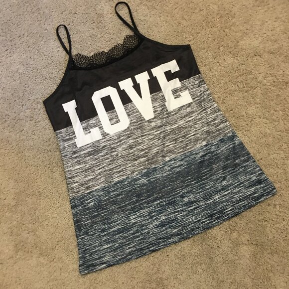All You Need Is 'Love' Strappy Lace Collar Tank Top - Picture 9 of 14